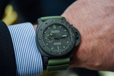 panerai 46mm|panerai submersible carbotech marina militare.